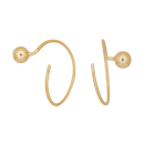 8kt. Gold Ohrringe 15mm
