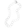 925/- Collier, rho. matt., 61cm + 3cm