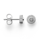 925/- Ohrstecker matt., Brillanten 0,02ct W-SI