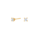 HEART 14kt. Goldohrringe m/dia. 0.20ct W/SI
