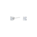 HEART 14kt. Weissgoldohrringe m/dia 0.30ct W/SI