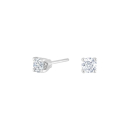 HEART 14kt. Weissgoldohrringe m/dia 0.40ct W/SI