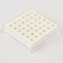Nasen piercing Silber 2mm crystal 36 stk