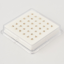 Nasen piercing silber 3*Kugel, 36 stk