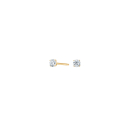 Titanium Ohrstecker Verg. 3mm weiß cz