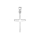 Rhodiniertes Silber kreuz 15mm