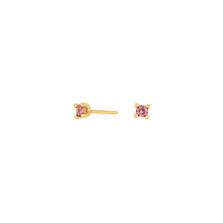 8kt. Gold Ohrringe m/cz