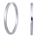 Rhod. Silber Ohrringe 40mm