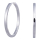 Rhod. Silber Ohrringe 40mm