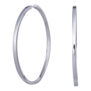 Rhod. Silber Ohrringe 30mm