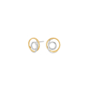 14Kt. Gold Ohringe m. 0,04ct TW/SI