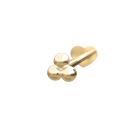 14k. Labret-piercing 3*2mm Kugeln PIERCE52