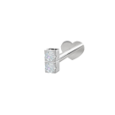 Rhd. Sil.  Labret-piercing 2 CZ 3mm PIERCE52