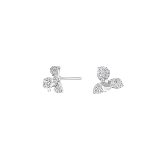 Rhod Silber Ohrstecker LOUISENOR 8mm