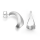 925/- Ohrstecker matt./Poliert