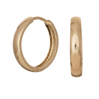 8kt. goldcreolen 3*16mm
