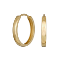 8kt. goldcreolen 3*20mm