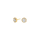 8kt. goldohrringe runde Rosette m/cz
