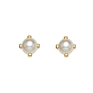 Perle Synth. 4 gr. 4 mm vergoldet