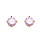 Pink Ice, 3 mm 14 Karat Gelbgold