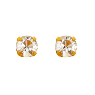 Kristall, 3 mm vergoldet