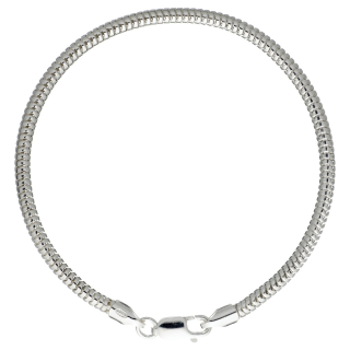 Schlangenarmband dick 3 mm ca. 20 cm 925er Silber