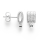 925/- Ohrstecker matt./Gebüstet,  Topas 0,024ct
