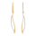 8kt. Bicolor Gold Ohrhanger m. cz.