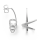 925/- Ohrstecker matt.