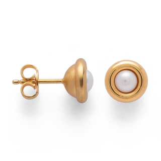 925/- Ohrstecker, vg. Poliert, Zuchtperlen 1,03ct