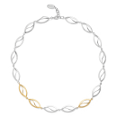 925/- Collier, Teil vg., rho. Kratzmatt, 48cm+3cm