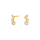 8kt. Gold Ohrringe m/cz