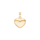 14kt. Goldherz m/Gravur 15mm
