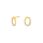 8kt. Gold Ohrringe m/cz