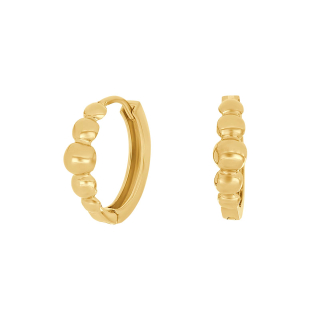 8kt. goldcreolen 14mm
