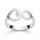 925/- Ring matt., Brillant 0,02ct W-SI