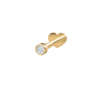 14k. Labret-piercing 1 Diamant 1,5mm PIERCE52