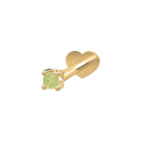 14k. Labret-piercing peridot PIERCE52