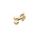 14k. Ohrring 2*2mm Kugeln PIERCE52