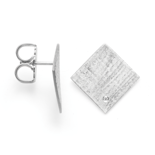 925/- Ohrstecker matt./Gebüstet, Dia. 0,02ct W-SI