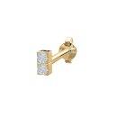14k.Goldohrring 2 Dia. 0,008ct 3mm PIERCE52 1 Stc