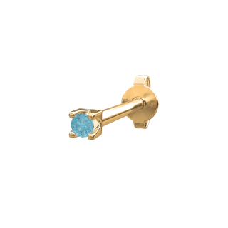 14kt. Goldohrring London topaz PIERCE52 1 Stck.