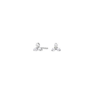 Titanium Ohrstecker m. 3 Perlen