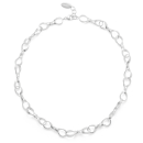 925/- Collier Kratzmatt, 47cm + 2cm