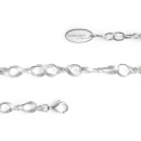 925/- Armband, rho. Kratzmatt, 19cm + 1,5cm