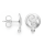 925/- Ohrstecker Sand Matt, Brillanten 0,02ct W-SI
