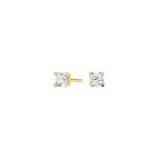 Vgo. Silber Ohrringe 4 Krappen mit 4,5mm Zirkonia