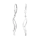 Rhod. Silber Ohrringe mit Zirkonia