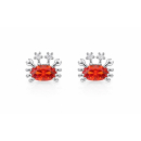 Ohrstecker MY EAR Tiere "Krebs" rot  edelstahl...