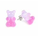 MY BÄR Acryl- Ohrstecker - lila lila - Stecker...